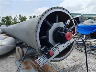 Ремонт водопровода ASME Обработка на месте машины для ремонта фланцевых уплотнительных поверхностей